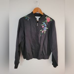 Vintage floral bomber jacket